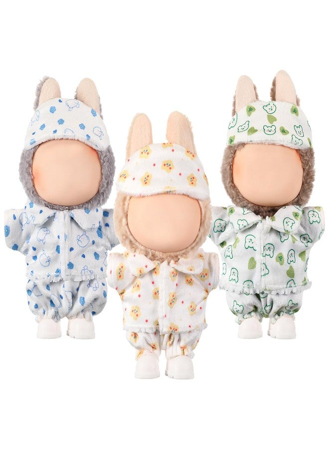 بيجامات دمى سيمجوينج مقاس 17 سم، 9 قطع ملابس للدمى مقاس 17 سم، بيجامات مع بنطال وقناع للعين، ملابس نوم للدمى، إكسسوارات سرير، هدايا لهواة الجمع، عرض تصميمي، اصنعها بنفسك - Image 1